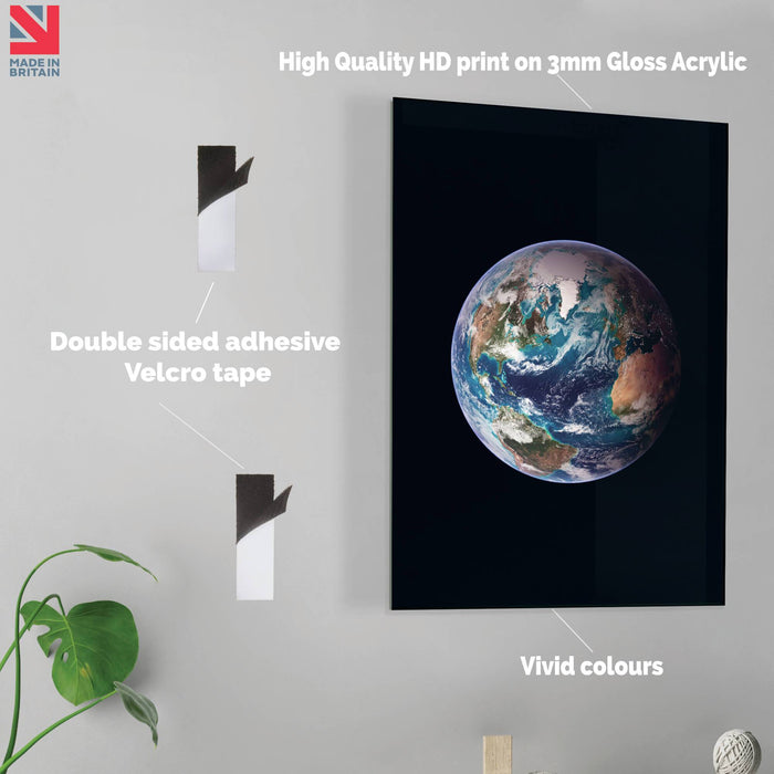 Earth from Space - HD Acrylic Wall Art Print